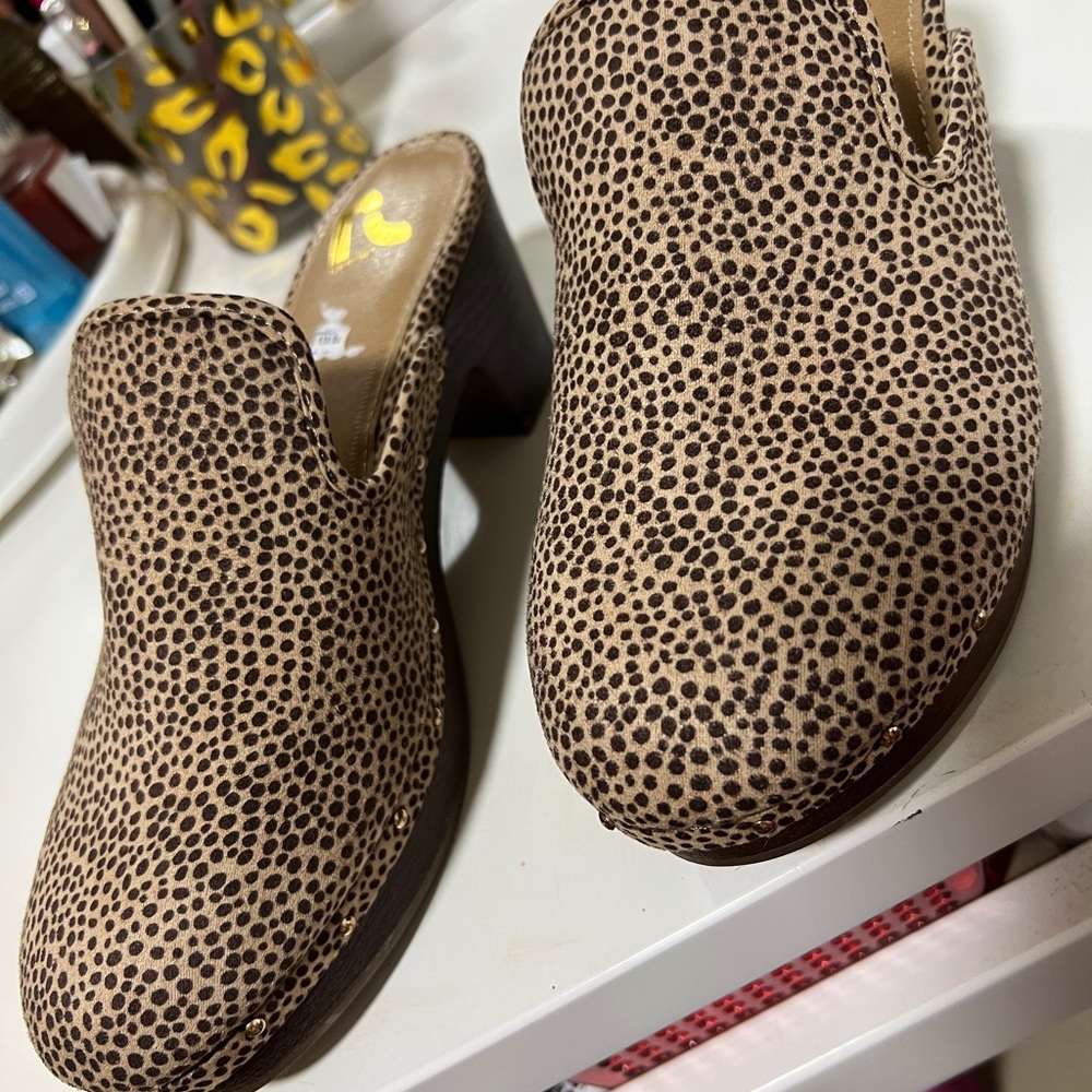 Animal Print Clogs